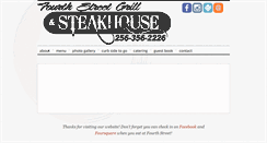 Desktop Screenshot of fourthstreetgrill.com